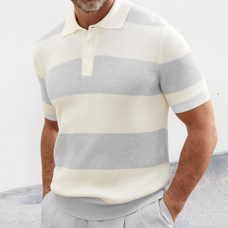 Fantastic ShortWeave Polo for Men - Ultra Comfort Stripped Edition