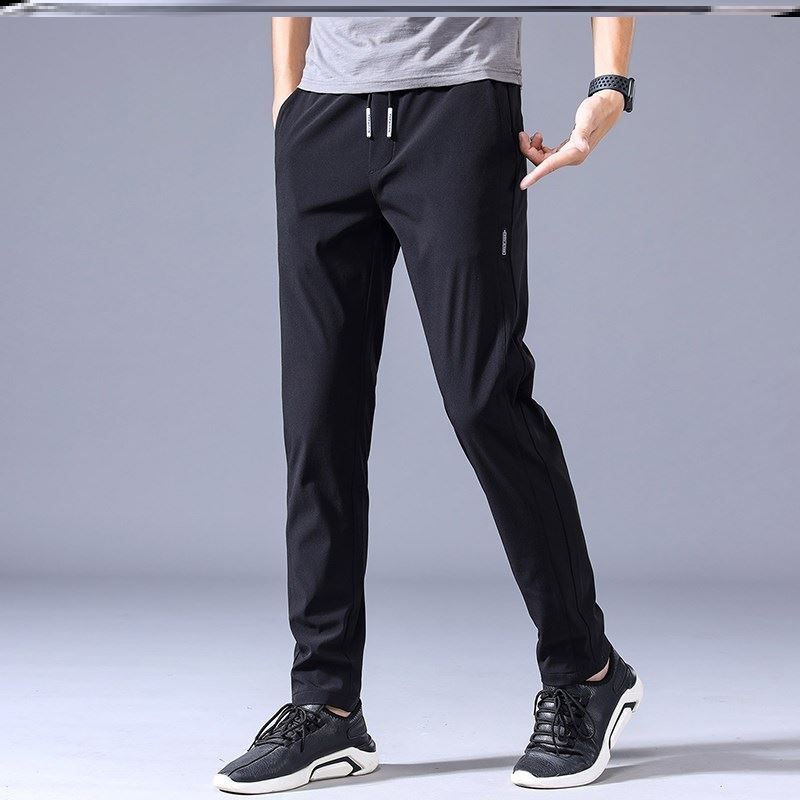 A Corporate Thin Loose Casual Drawstring Sweat pant