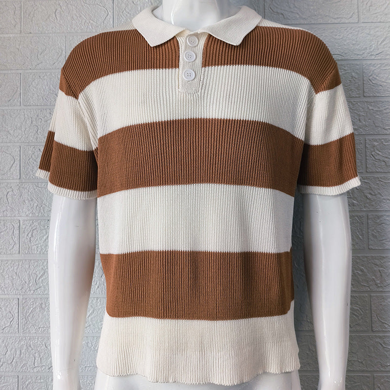 Fantastic ShortWeave Polo for Men - Ultra Comfort Stripped Edition