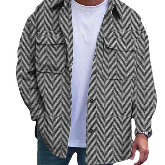 Premium Men's Cozy Button-Up Jacket