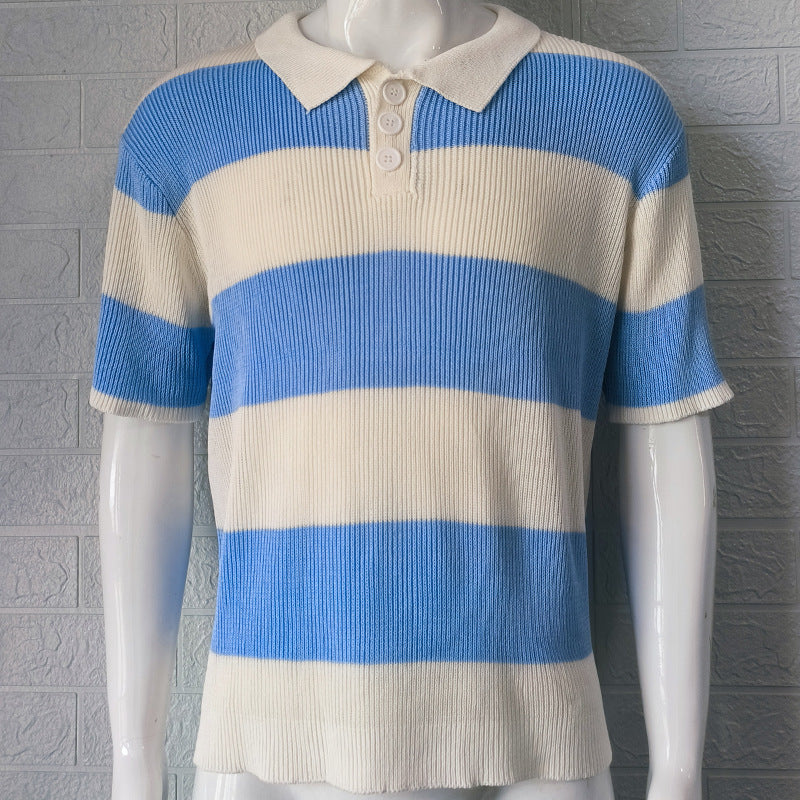 Fantastic ShortWeave Polo for Men - Ultra Comfort Stripped Edition