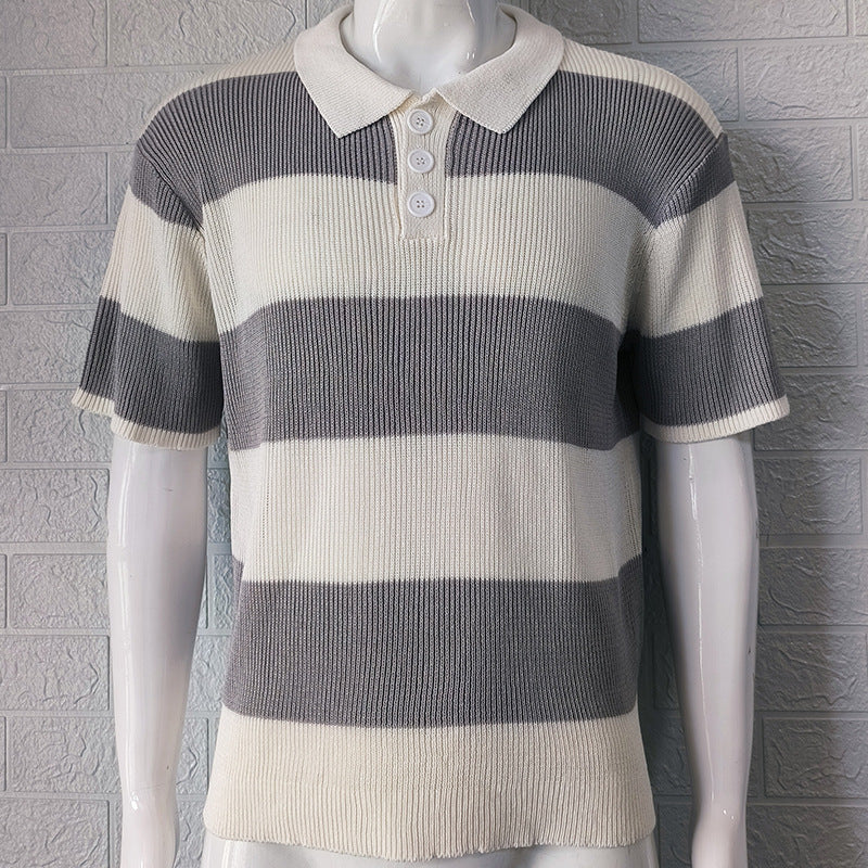 Fantastic ShortWeave Polo for Men - Ultra Comfort Stripped Edition